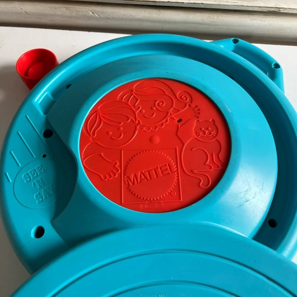 Vintage  Mattel Disney See 'N Say Wonderful World of Color talking learning toy.